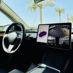 tesla model Y long range 2023 front interior