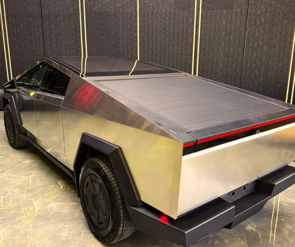 Rent tesla cyber truck in Dubai
