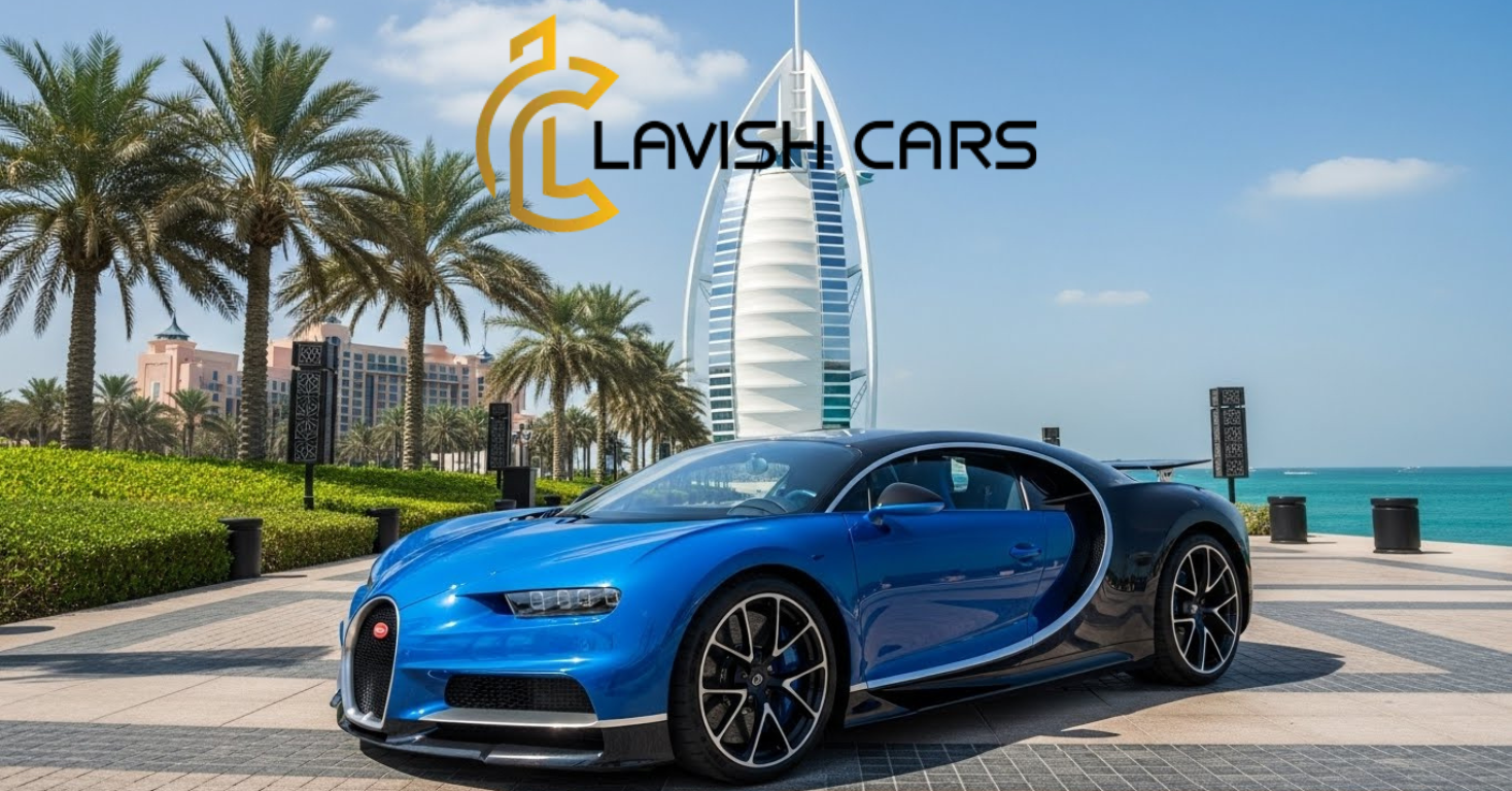 Bugatti Chiron blue color